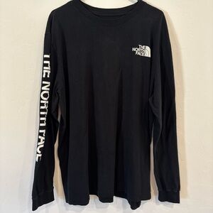 Black North Face Long Sleeve 2XL